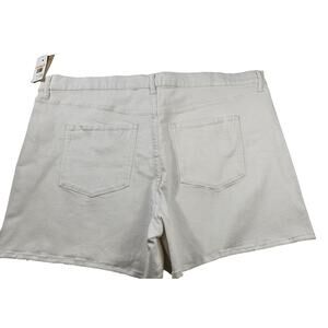 NWT Jessica Simpson infinite high waist shorts white cotton casual career 24W
